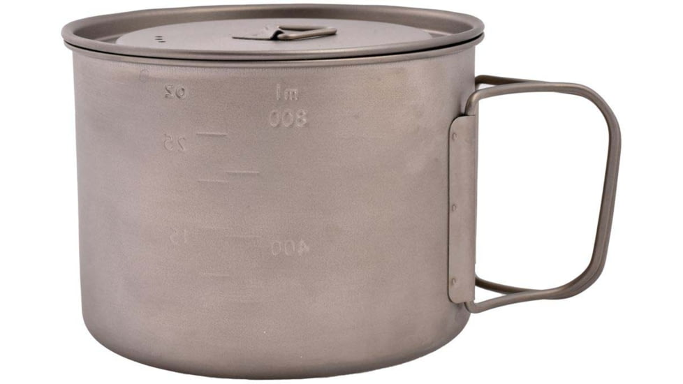 Olicamp Titanium Space Saver Pot w/Lid, 900mL, TS6-900ML