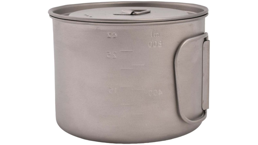 Olicamp Titanium Space Saver Pot w/Lid, 900mL, TS6-900ML