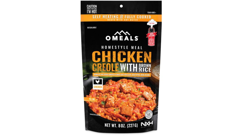 Omeals Homestyle Meal, Chicken Creole with Brown Rice