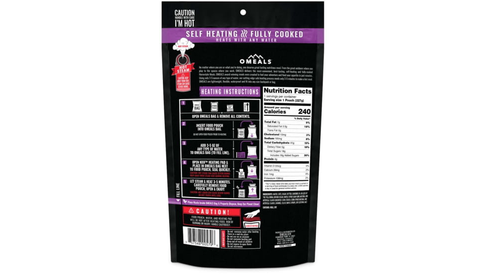 Omeals Homestyle Meal, Maple Brown Sugar Oatmeal