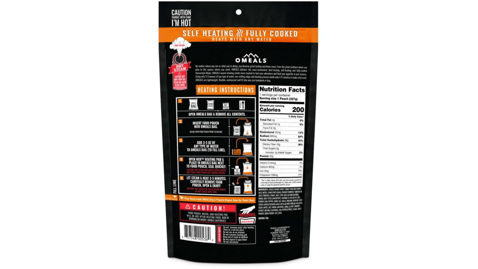 OMEALS Turkey Chili, 7.5 inches x 1 inch x 11.25 inches, OMET1