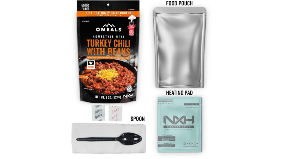 OMEALS Turkey Chili, 7.5 inches x 1 inch x 11.25 inches, OMET1