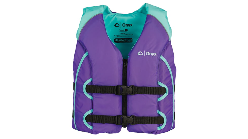 Onyx Outdoor All Adventure Youth Life Jacket - 50-90lbs - Purple 73390