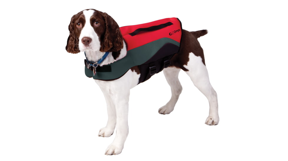 Onyx Outdoor Neoprene Pet Vest - X-Large - Red/Grey 50562