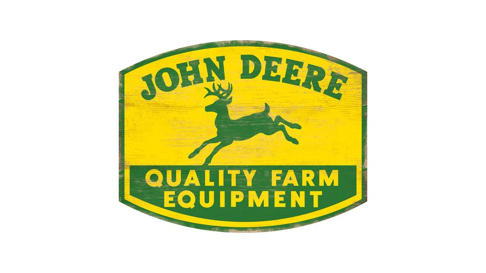 Open Road Brands Die Cut Mdf Sign John Deere Big Logo