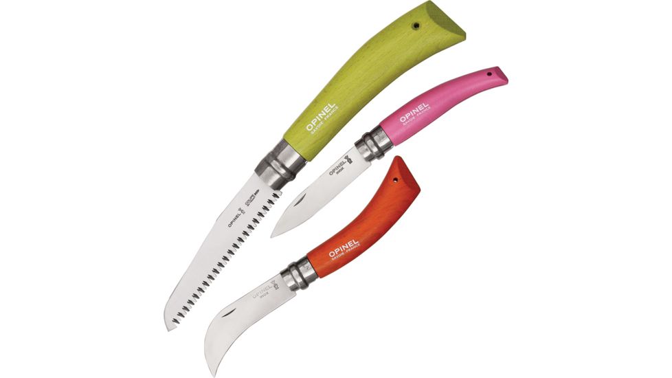 Opinel 3 Pc Gardeners Tool Set,Folding Saw,Garden Knife,Pruner,, 001617