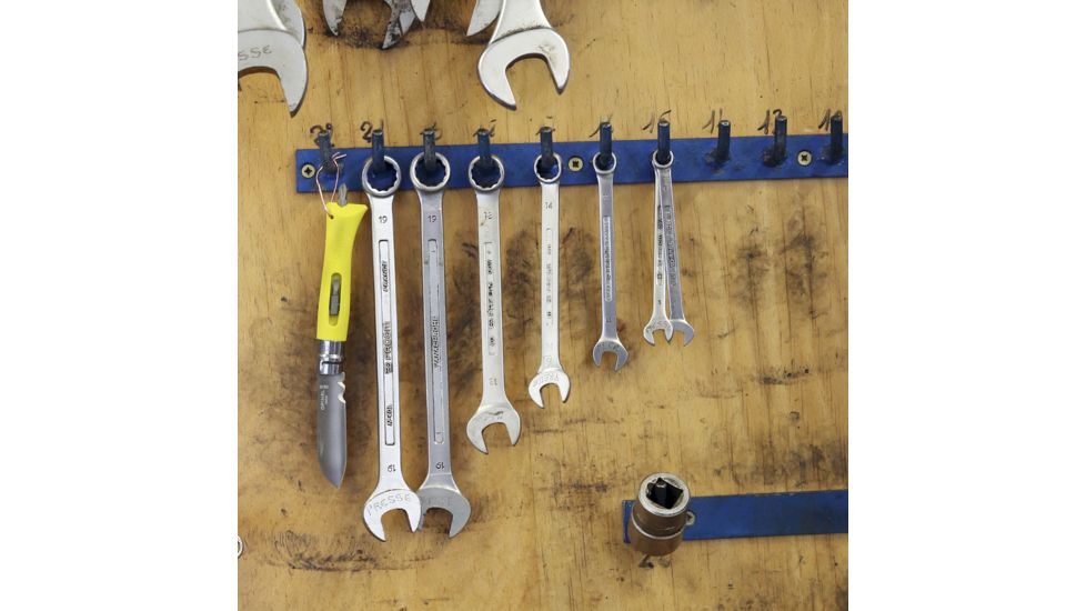 Opinel DIY Folding Knife No.9, 3.125in, Stainless Steel, Yellow, Beechwood Handle, 001804