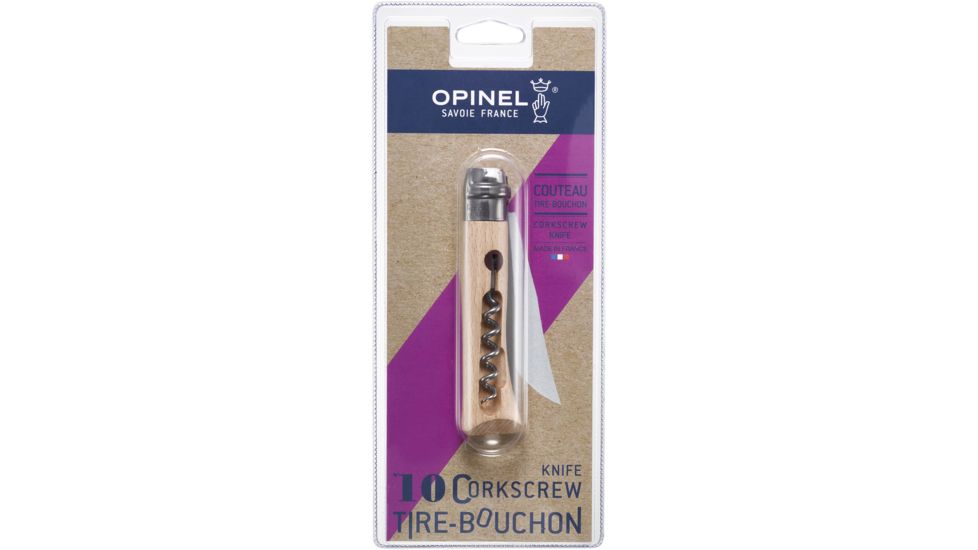 Opinel No.10 Stainless Corkscrew Knif 002144