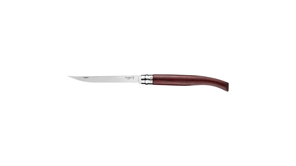 Opinel No.15 Effile Folding Knife, 5.9in, Stainless Steel/Sandvik 12C27, Plain, Wood, Padouk Wood, 2557