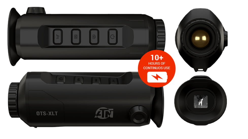 ATN OPMOD OTS XLT 2-8x19mm Thermal Monocular, 160x120 Pixels, Black, TIMNOXL119XOP