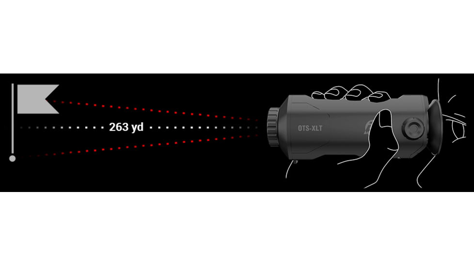 ATN OPMOD OTS XLT 2-8x19mm Thermal Monocular, 160x120 Pixels, Black, TIMNOXL119XOP