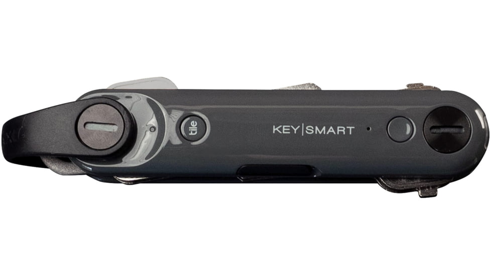 OpticsPlanet Exclusive KeySmart Max Smart Location Tracking Key Holder, Custom, Steel Gray, KS421-C-OP-STL