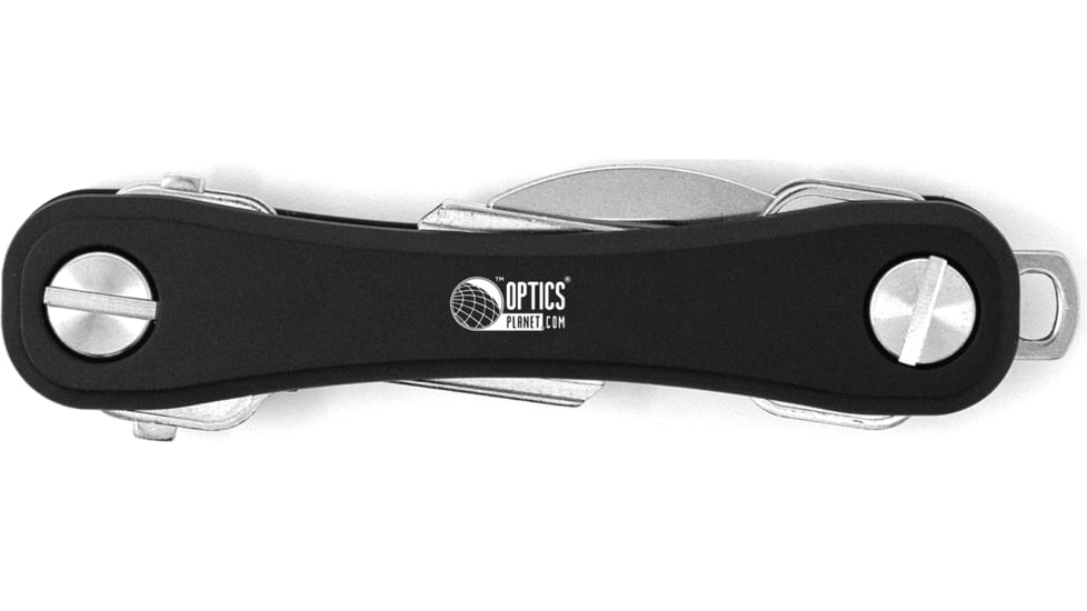 OpticsPlanet Exclusive KeySmart Pro w/Tile Smart LocationKey Holder, Custom, Black, KS411-C-OP-BLK