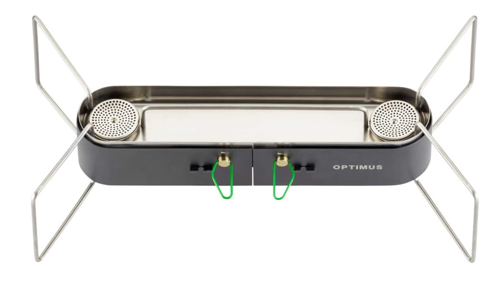 Optimus Gemini 2-Burner Canister Fuel Stove, Butane/Isobutane/Propane, 8020872
