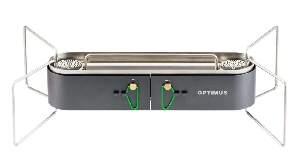 Optimus Gemini 2-Burner Canister Fuel Stove, Butane/Isobutane/Propane, 8020872