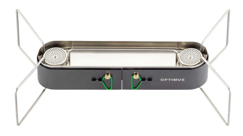 Optimus Gemini 2-Burner Canister Fuel Stove, Butane/Isobutane/Propane, 8020872