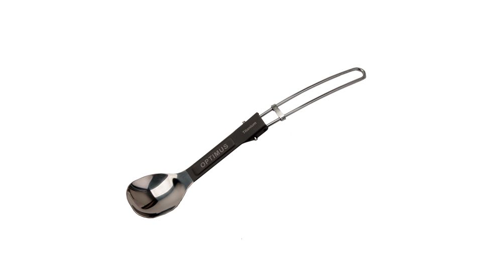 Optimus Titanium Folding Long Spoon, Open - 8.7inx1.5in, Folded - 4.7inx1.5in 191063