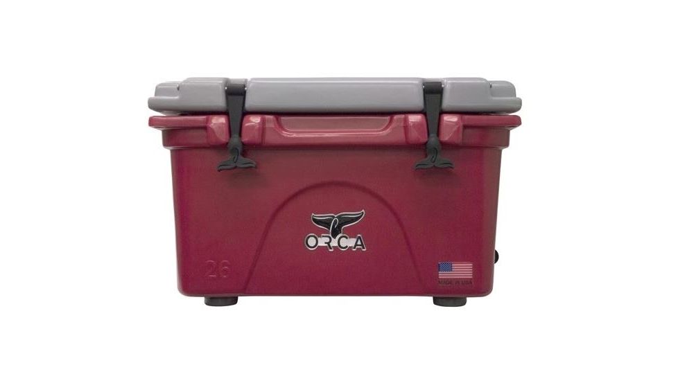 Orca 26 Qt Cooler,Crimson/Grey ORCCRGR026