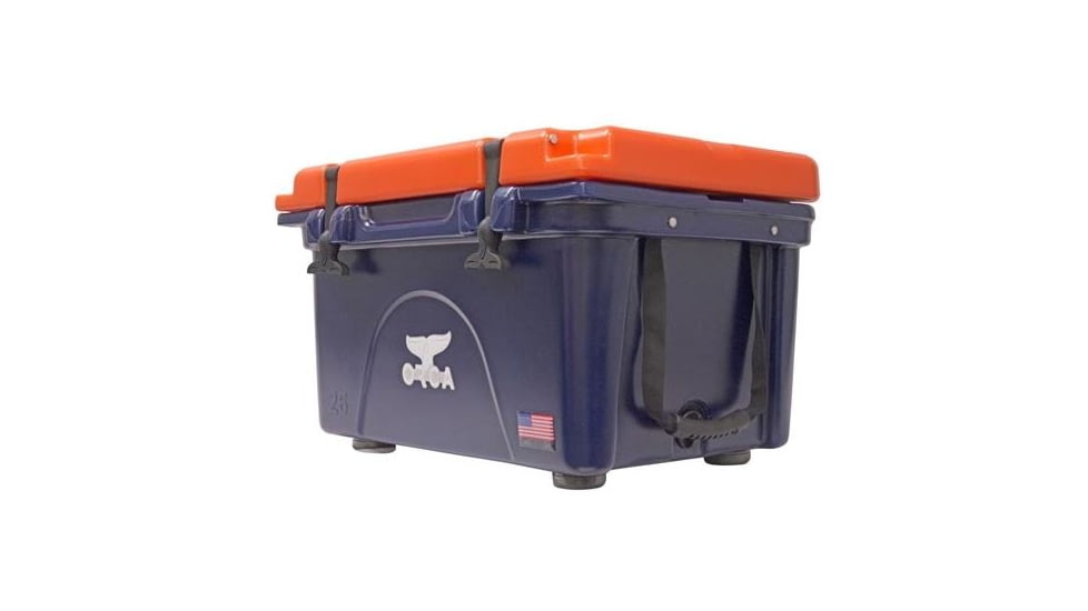 Orca 26 Qt Cooler,Navy/Orange AU026ORC