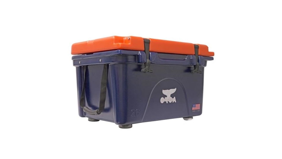 Orca 26 Qt Cooler,Navy/Orange AU026ORC