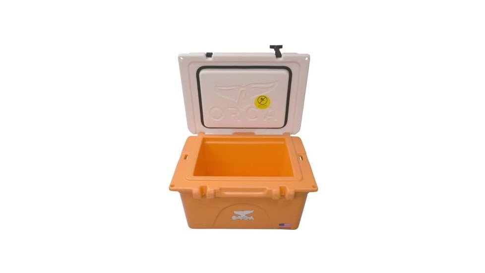 Orca 26 Qt Cooler,Orange/White ORCORWH026