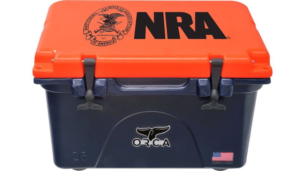 Orca Cooler - 26 Qt Limited Edition - NRA-Navy/Orange