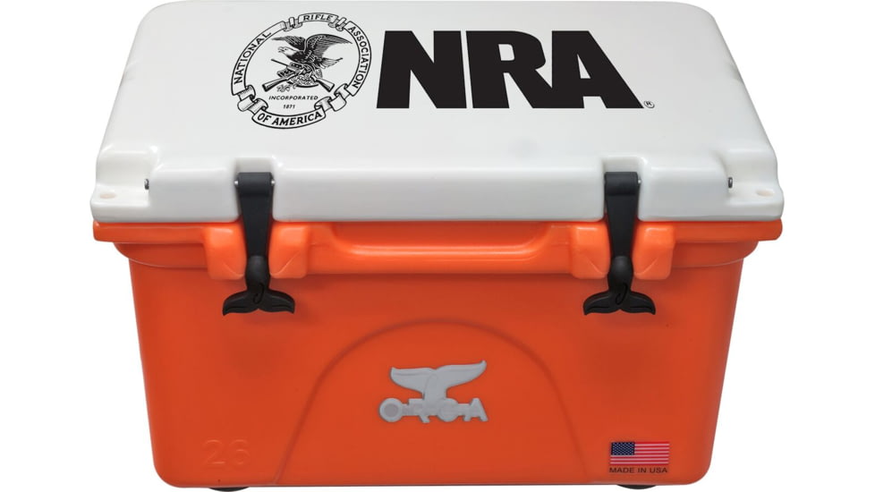 Orca Cooler - 26 Qt Limited Edition - NRA-Orange/White