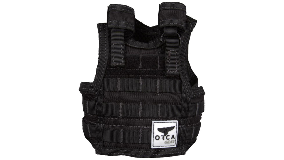 ORCA Coolers Mini Tac Vest Koozie, Black, ORCKOTACBL