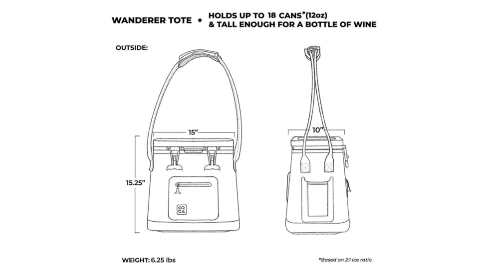 Orca Wanderer Tote Soft Side, Seafoam, WDTTSF