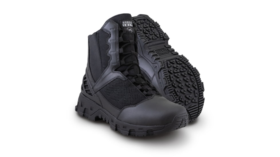 Original S.W.A.T. Alpha Freedom 8in Hands Free Safety Boot - Mens, Wide, Black, 14, 176801-W-140