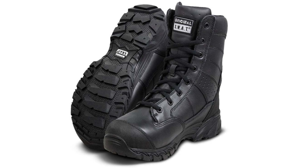 Original S.W.A.T. Chase 9in Tactical Waterproof Boots, Wide Black, 132001-10.5-W