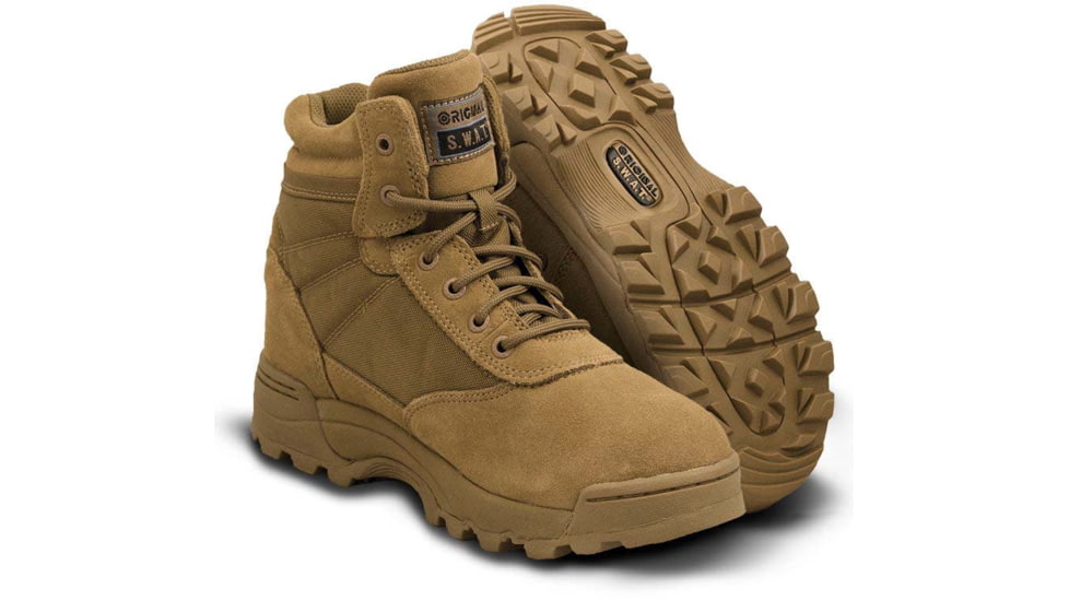 thumbnail image 2 of Original S.W.A.T. Classic 6 Tactical Boots – Men's Coyote Combat Leather, New In Box 2 of 6
