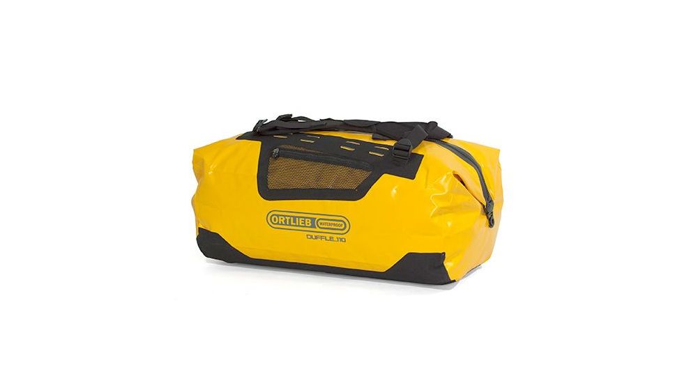 Ortlieb Duffle, 110L, Sunyellow-Black, Sun Yellow/Black, PVC / Nylon, 5 Year MFG Warranty, ORT-24679