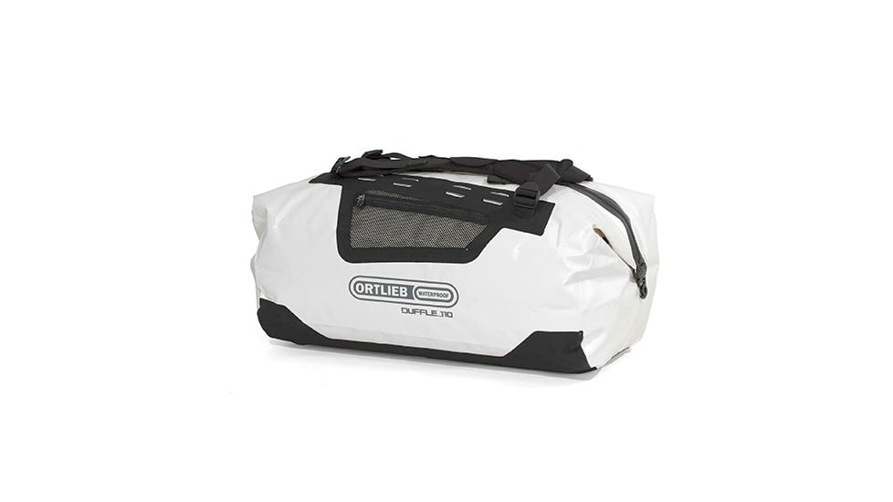 Ortlieb Duffle, 110L, White-Black, White, PVC / Nylon, 5 Year MFG Warranty, ORT-24662