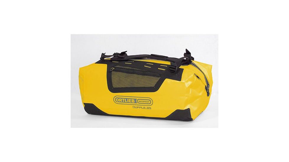 Ortlieb Duffle, 85L, Sunyellow-Black, Sun Yellow/Black, PVC / Nylon, 5 Year MFG Warranty, ORT-22989