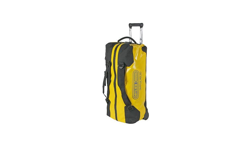 Ortlieb Duffle RG w/ Telescopic Handle, 60L, Sunyellow/Black, Sun Yellow/Black, PVC / Nylon, 5 Year MFG Warranty, ORT-39390