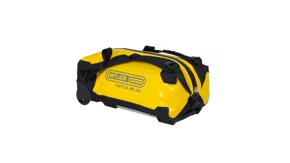 Ortlieb Duffle RG w/ Telescopic Handle, 85L, Sunyellow/Black, Sun Yellow/Black, PVC / Nylon, 5 Year MFG Warranty, ORT-39413