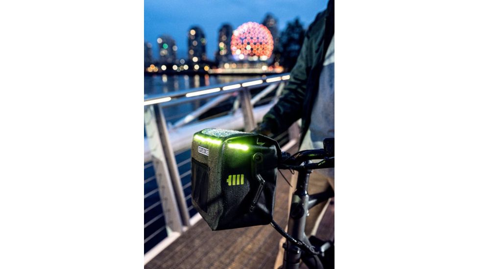 Ortlieb E-Glow Handlebar Bags, Black, 7 L, F8230A