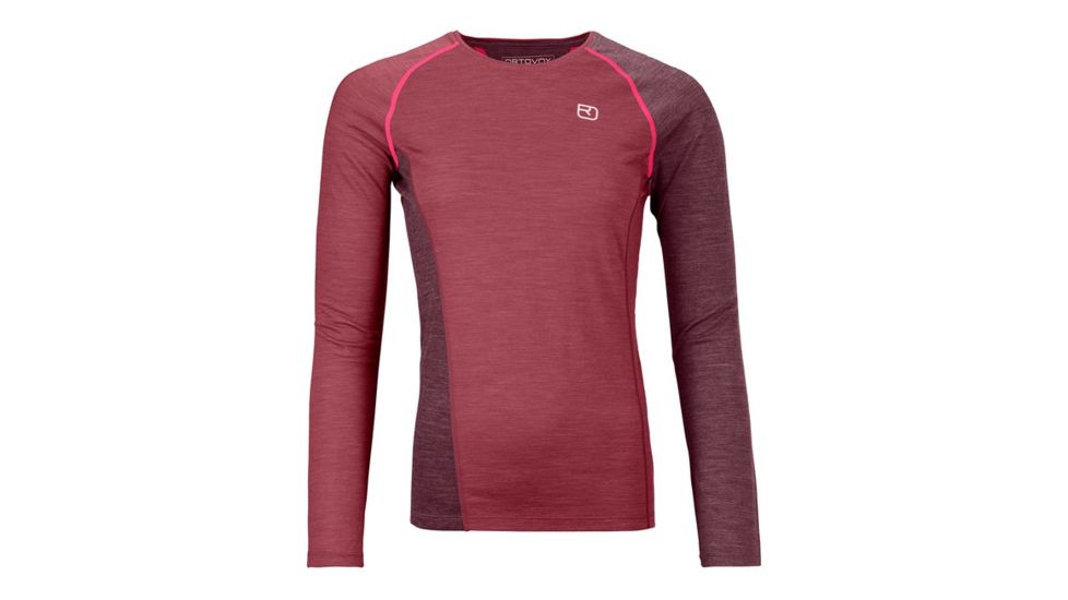 Ortovox 120 Cool Tec Fast Upward Long Sleeve - Womens, Dark Blood Blend, Large, 8805800014
