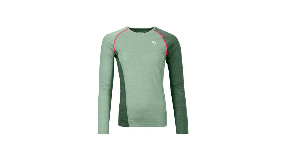 Ortovox 120 Cool Tec Fast Upward Long Sleeve - Womens, Green Isar Blend, Small, 8805800007