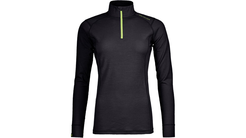 Ortovox 145 Ultra Zip Neck Base Layer Shirt - Womens, Black Raven, Extra Small, 8458800001