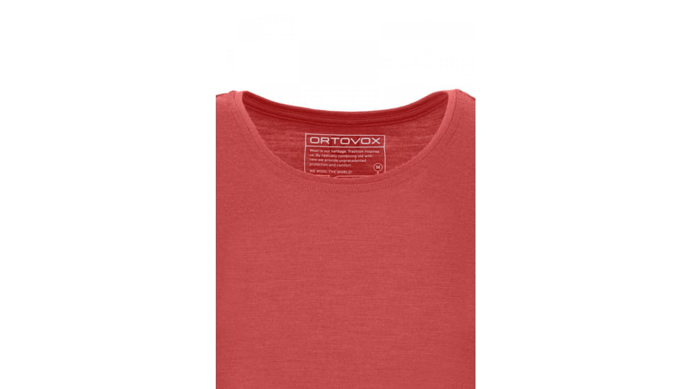 Ortovox 185 Merino Logo LS - Womens, Blush, Medium, 8302500008