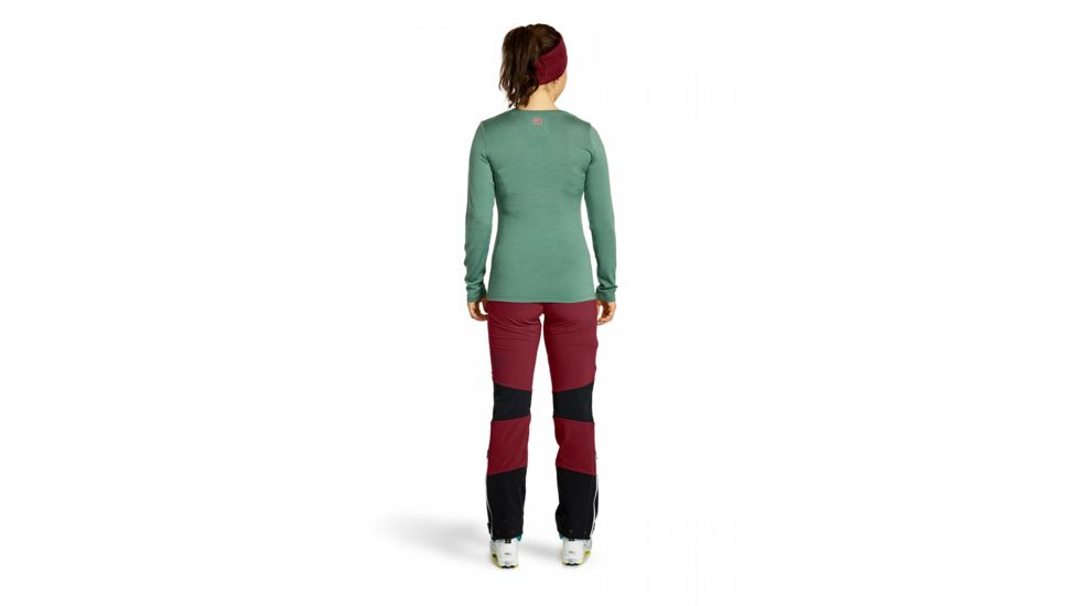 Ortovox 185 Merino Logo LS - Womens, Green Forest, Medium, 8302500003