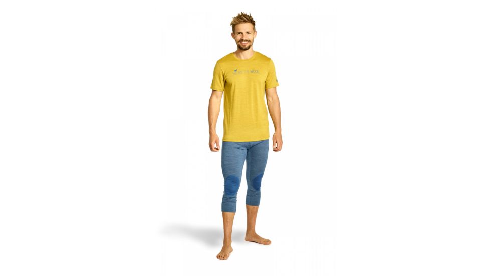 Ortovox 185 Merino Wool TS - Mens, Yellow corn Blend, Medium, 8303600012