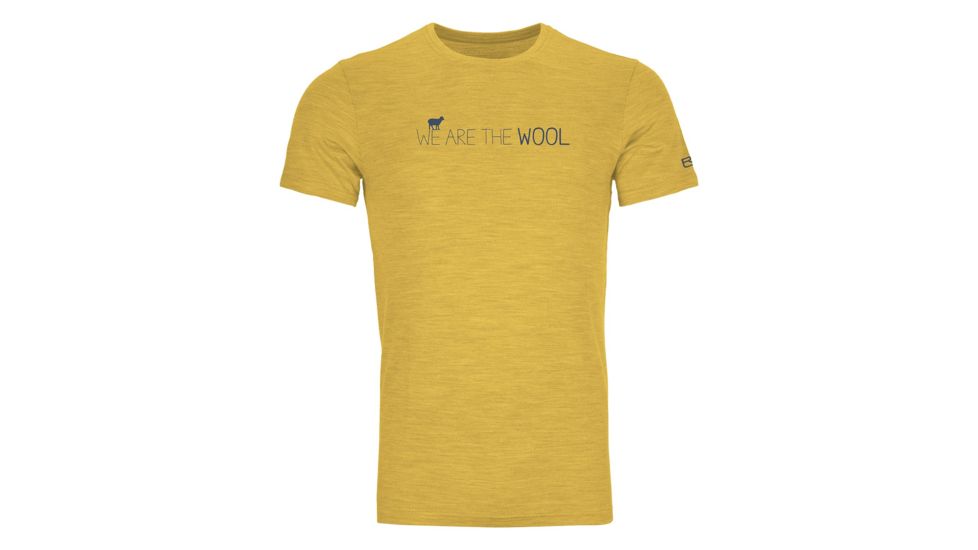 Ortovox 185 Merino Wool TS - Mens, Yellow corn Blend, Medium, 8303600012