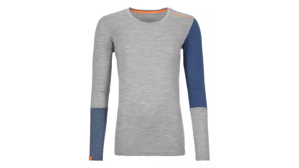 Ortovox 185 RockNWool Long Sleeve - Womens, Grey Blend, Extra Small, 8415100046