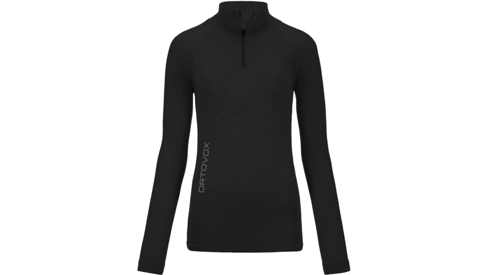 Ortovox 230 Competition Zip Neck Long Sleeve - Womens, Black Raven, Small, 8588000013