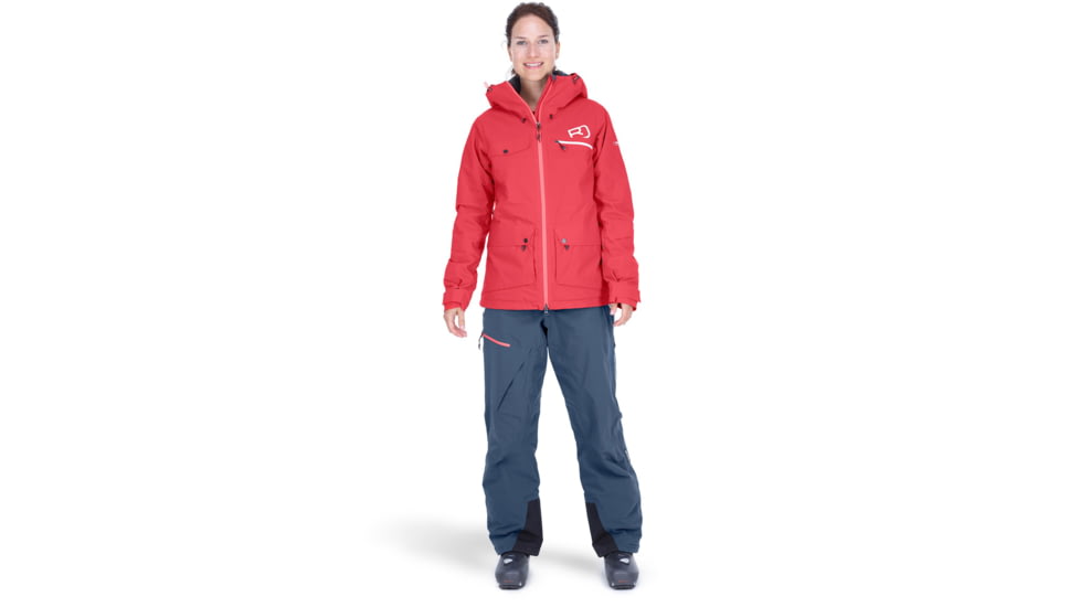 Ortovox 2L Swisswool Andermatt Jacket - Womens, Hot Coral, Extra Small, 7040300011
