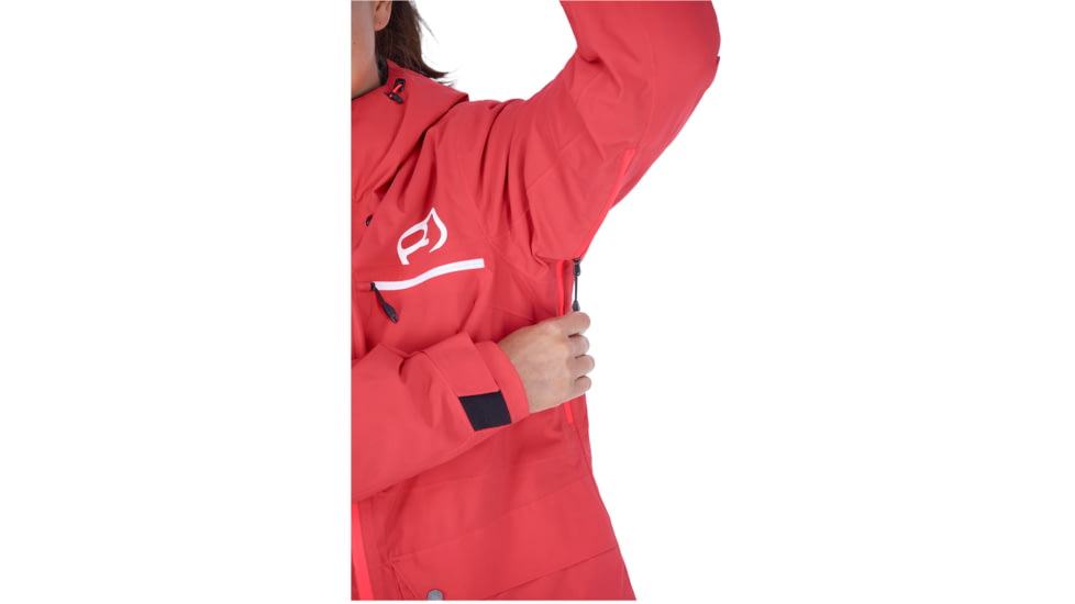Ortovox 2L Swisswool Andermatt Jacket - Womens, Hot Coral, Extra Small, 7040300011