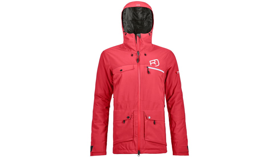 Ortovox 2L Swisswool Andermatt Jacket - Womens, Hot Coral, Extra Small, 7040300011